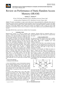 Review on Performance of Static Random Access Memory