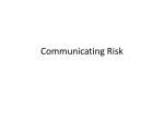 Communicating Risk 2011