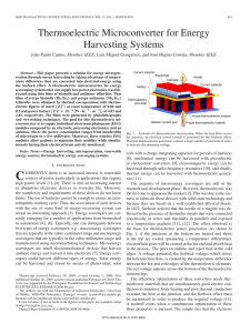 Thermoelectric Microconverter for Energy Harvesting Systems