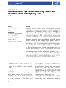 Inference without significance: measuring support for hypotheses