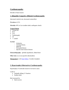 Cardiomyopathy