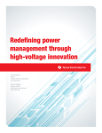 Redefining power management through high