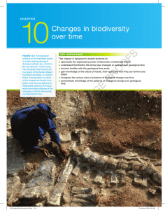 CHAPTER 10 Changes in biodiversity over time