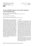 The role of EMODnet Chemistry in the European challenge