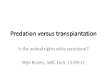 Predation versus transplantation