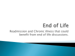 End of Life Readmission and Chronic Illness that Could