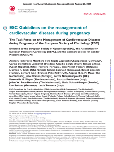 ESC Guidelines on the management of cardiovascular diseases