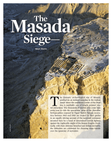 the Roman siege of Masada