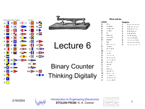 Lecture 6: Binary Counter