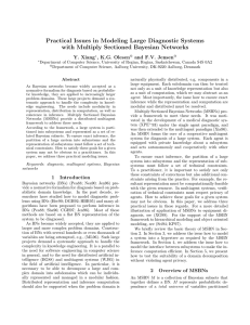 Practical Issues in Modeling Large Diagnostic Systems with Multiply