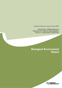 BIOLOGICAL ENVIRONMENT REPORT