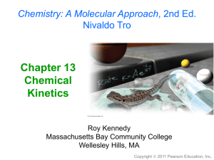 Chapter 14 (Kinetics) – Slides and Practice
