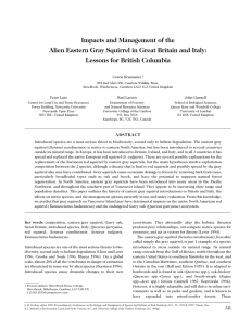 Impacts and Management of the Alien Eastern Gray Squirrel in Great