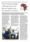 How local knowledge collected about one disease
