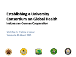 Establishing a University Consortium on Global Health