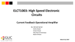 Lecture_current feedback amplifier