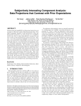 Subjectively Interesting Component Analysis: Data Projections that