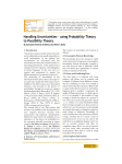 Handling Uncertainties - using Probability Theory to