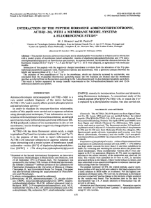 M.J. Moreno, M. Prieto. 1993. Interaction of the peptide hormone