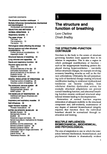 The structure and function of breathing