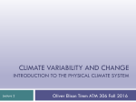 Evidence for climate change - University at Albany Atmospheric