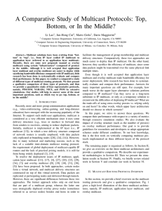 A Comparative Study of Multicast Protocols: Top, Bottom, or In the