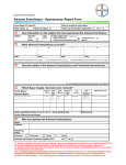 Adverse Event/Injury - Spontaneous Report Form