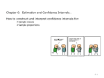 Chapter 6: Estimation and Confidence Intervals.. How to construct