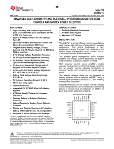 BQ24721(C) - Texas Instruments