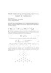 Lecture 10: Combinatorics 1 Binomial coefficient and Pascals triangle