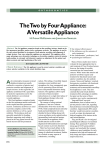 The Two by Four Appliance: A Versatile Appliance