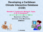 Developing a Caribbean climate interactive data base