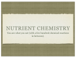 NUTRIENT CHEMISTRY