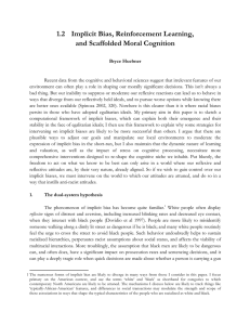 1.2 Implicit Bias, Reinforcement Learning, and Scaffolded Moral