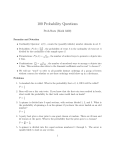 100 Probability Questions