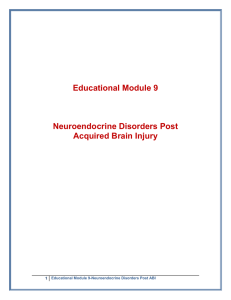 Educational Module 9- Neuroendocrine Disorders post