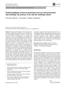 Hybrid intelligent systems in petroleum reservoir characterization