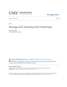 Marriage and Citizenship in the United States