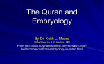 Embryology in the Quran