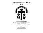 Social Studies Course of Study