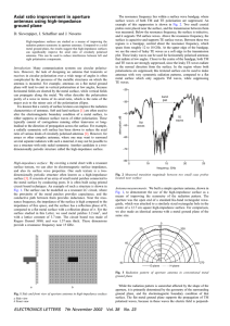 Axial ratio improvement in aperture antennas using high