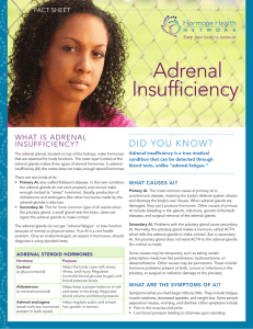 adrenal insufficiency - Hormone Health Network