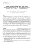 Pigment Epithelium-Derived Factor Gene Therapy Targeting Retinal