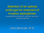 Selection of an optimal antifungal for treatment