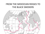 the midocen ridge and the black smokers