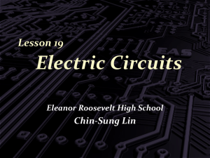 + – Series Circuits - Eleanor Roosevelt High School