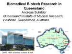 Biomedical Biotech Research in Queensland