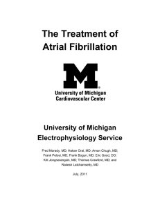The Treatment of Atrial Fibrillation - Michigan Medicine