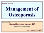 Clinical Practice Management of Osteoporosis