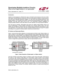 Developing Reliable Isolation Circuits - Low